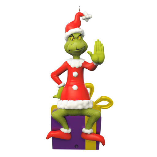 Dr. Seuss's How the Grinch Stole Christmas!™ Grinch Peekbuster Ornament With Motion-Activated Sound, 