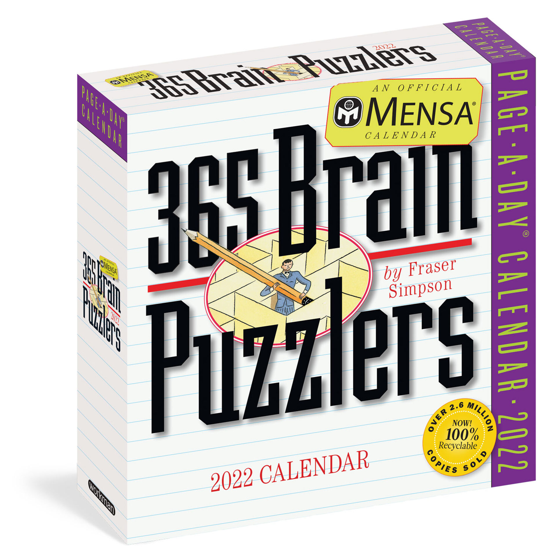 Mensa 365 Brain Puzzlers Page A Day Calendar 2025