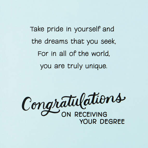 Take Pride in Yourself College Graduation Card, , large image number 3