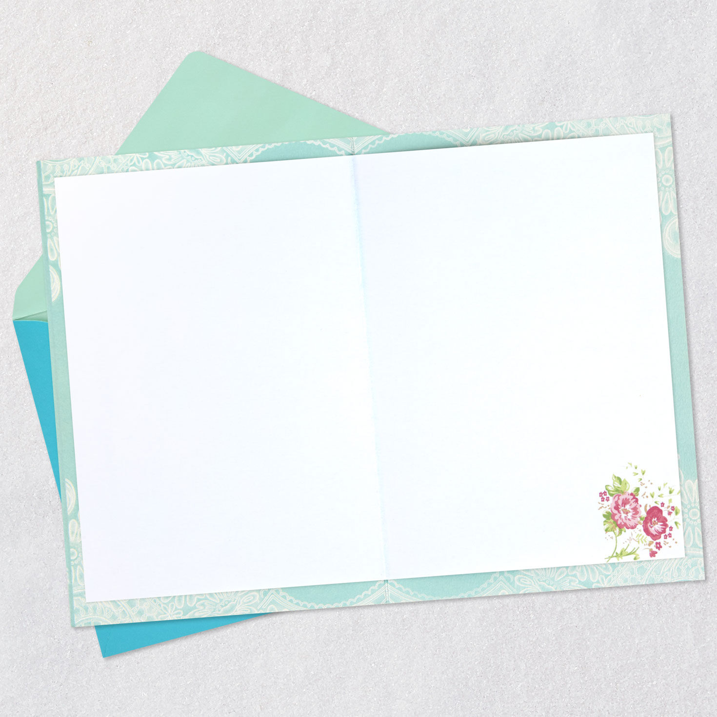 Bridal Gown and Groom Jacket Blank Wedding Card Open card with envelope image number 2