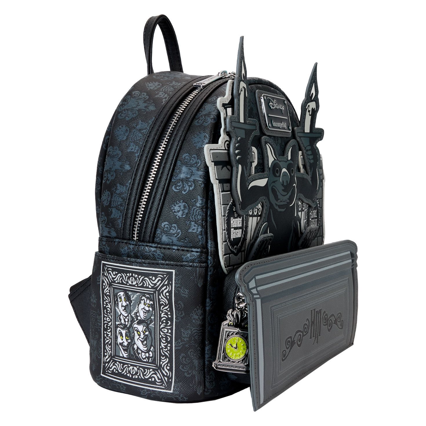 Loungefly Disney Haunted Mansion Gargoyle Glow in the Dark Mini Backpack Handbags Purses Hallmark