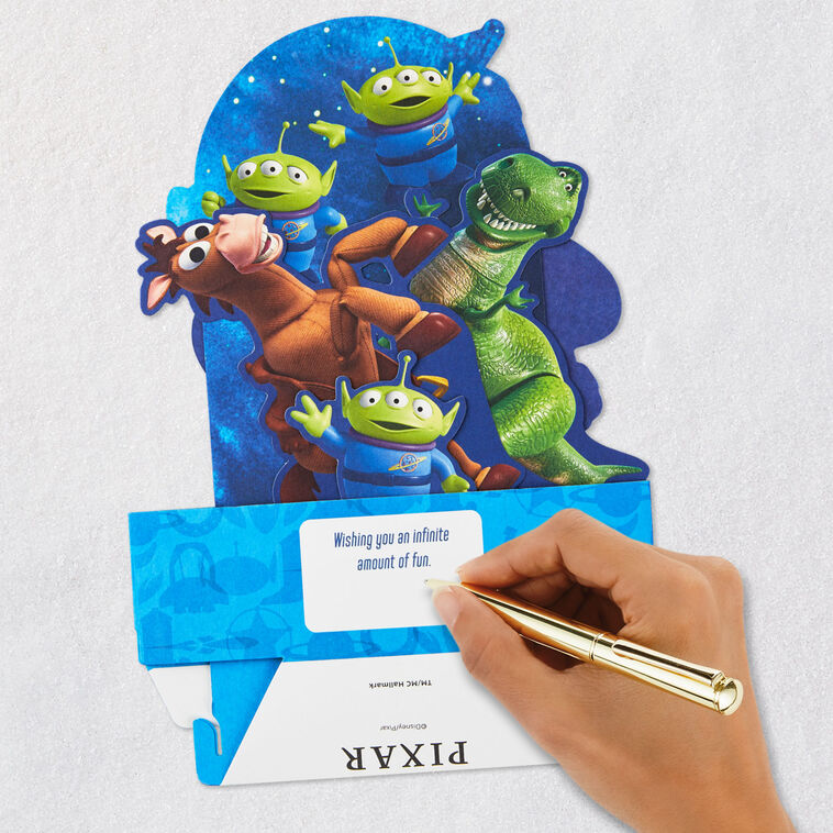 disney-pixar-toy-story-wishes-for-infinite-fun-pop-up-card-greeting-cards-hallmark for Buzz Lightyear Birthday Card Free Printable Disney/Pixar Toy Story Wishes for Infinite Fun Pop-Up Card - Greeting Cards | Hallmark for Buzz Lightyear Birthday Card Free Printable