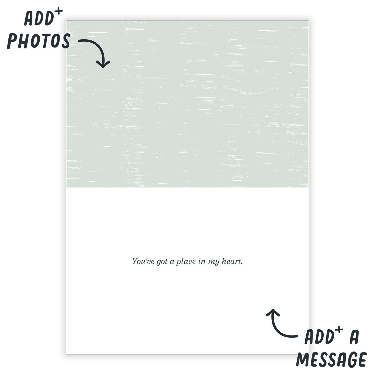I Photo Heart U Personalized Love Card  image number 3