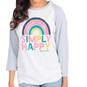 Simply Southern Simply Happy 3/4 Sleeve Women's T-Shirt, , large image number 1