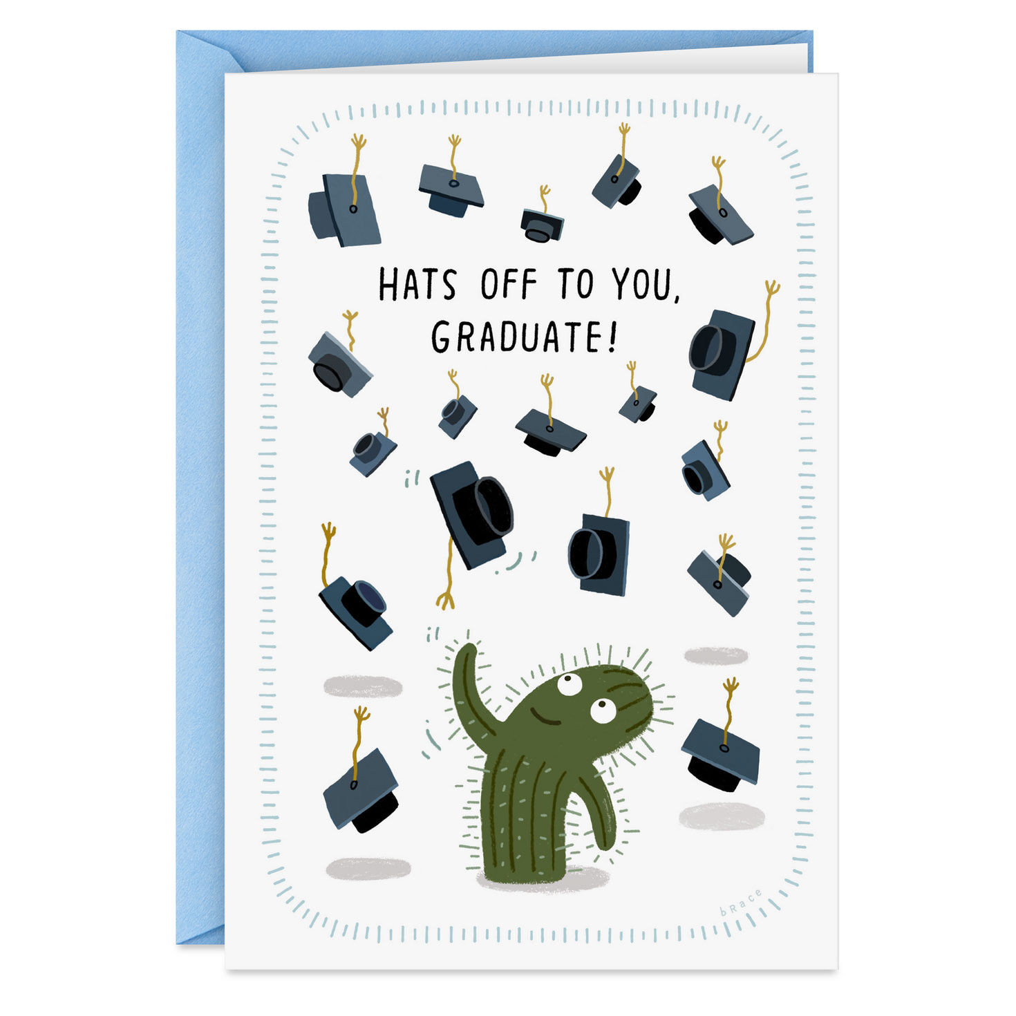 Way to Stick With It Funny Graduation Card