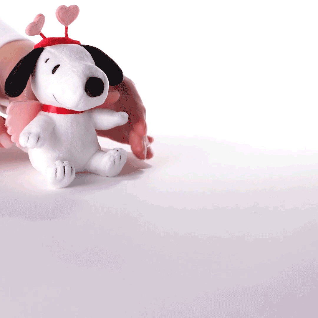 Peanuts Snoopy Cupid Zip-Along Plush Toy  image number 2
