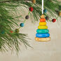 Stacking Rings Baby Toy Christmas Ornament Hanging on tree image number 2
