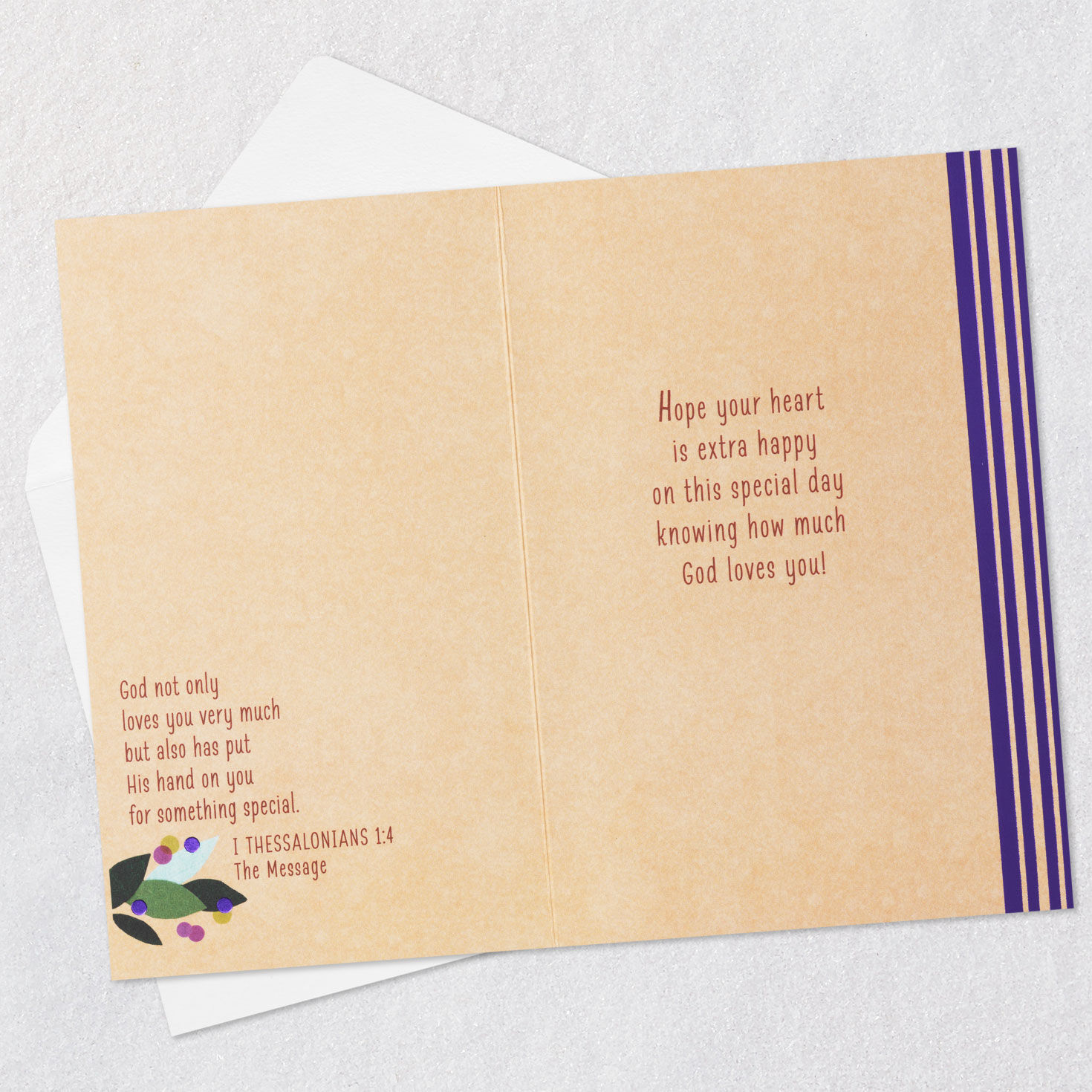 Happy Heart Religious First Communion Card, , large image number 4