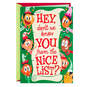 You're on the Nice List Christmas Card for Kid, , large image number 1