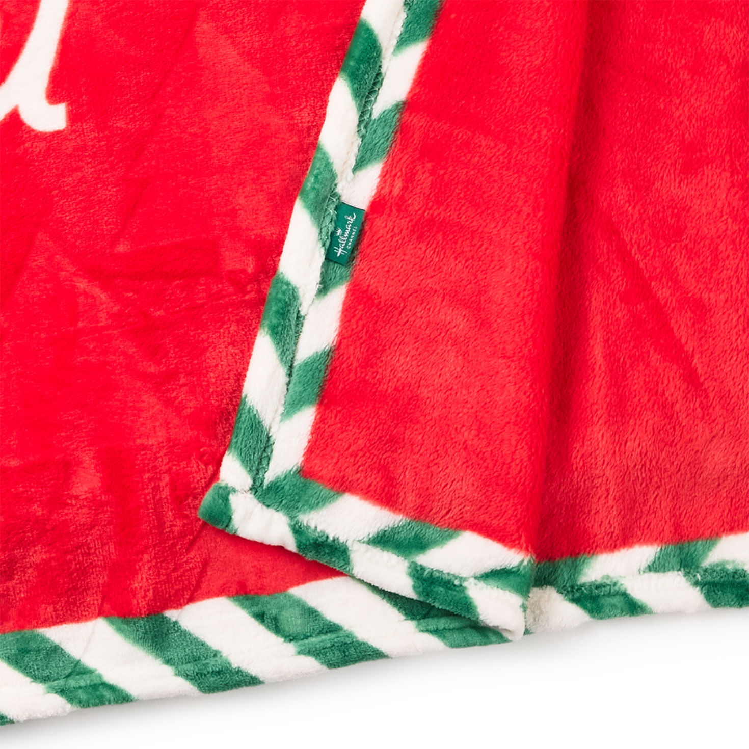 Comfy Cozy Merry Hallmark Channel Plush Blanket upclose detail image number 3