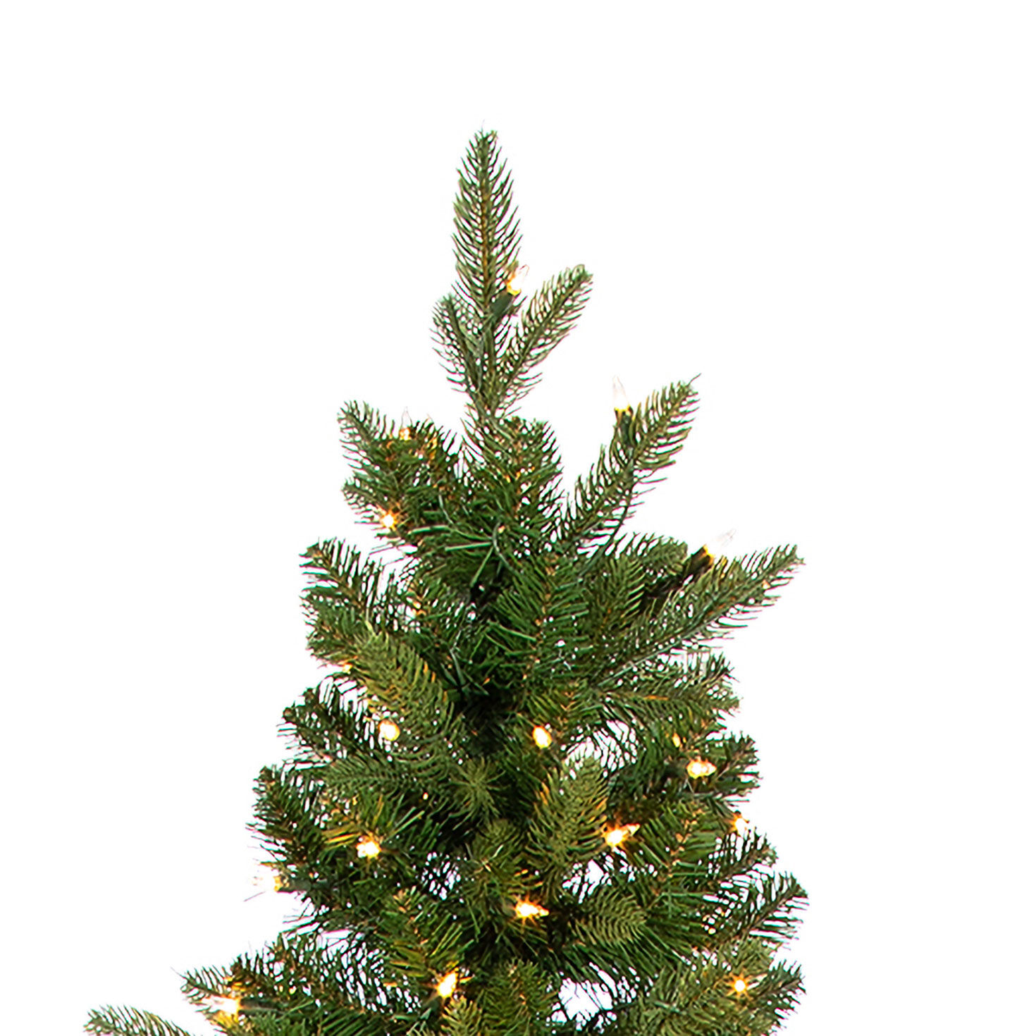 12 ft Pre-Lit Natural Cut Narrow Saginaw Spruce Christmas Tree with 1100 Color-Changing LED Lights detail image number 6