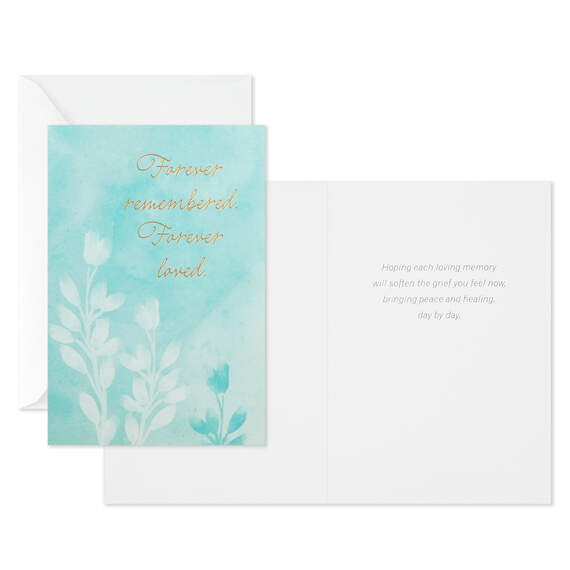 Serene Flowers Assorted Sympathy Cards, Pack of 12, , large image number 4