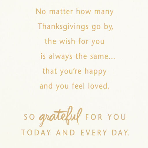 So Grateful for You Thanksgiving Card for Son, 