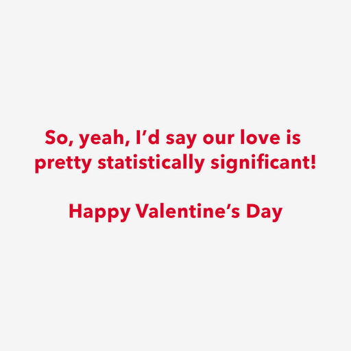 Living Together Graph Romantic Funny Valentine's Day Card, 