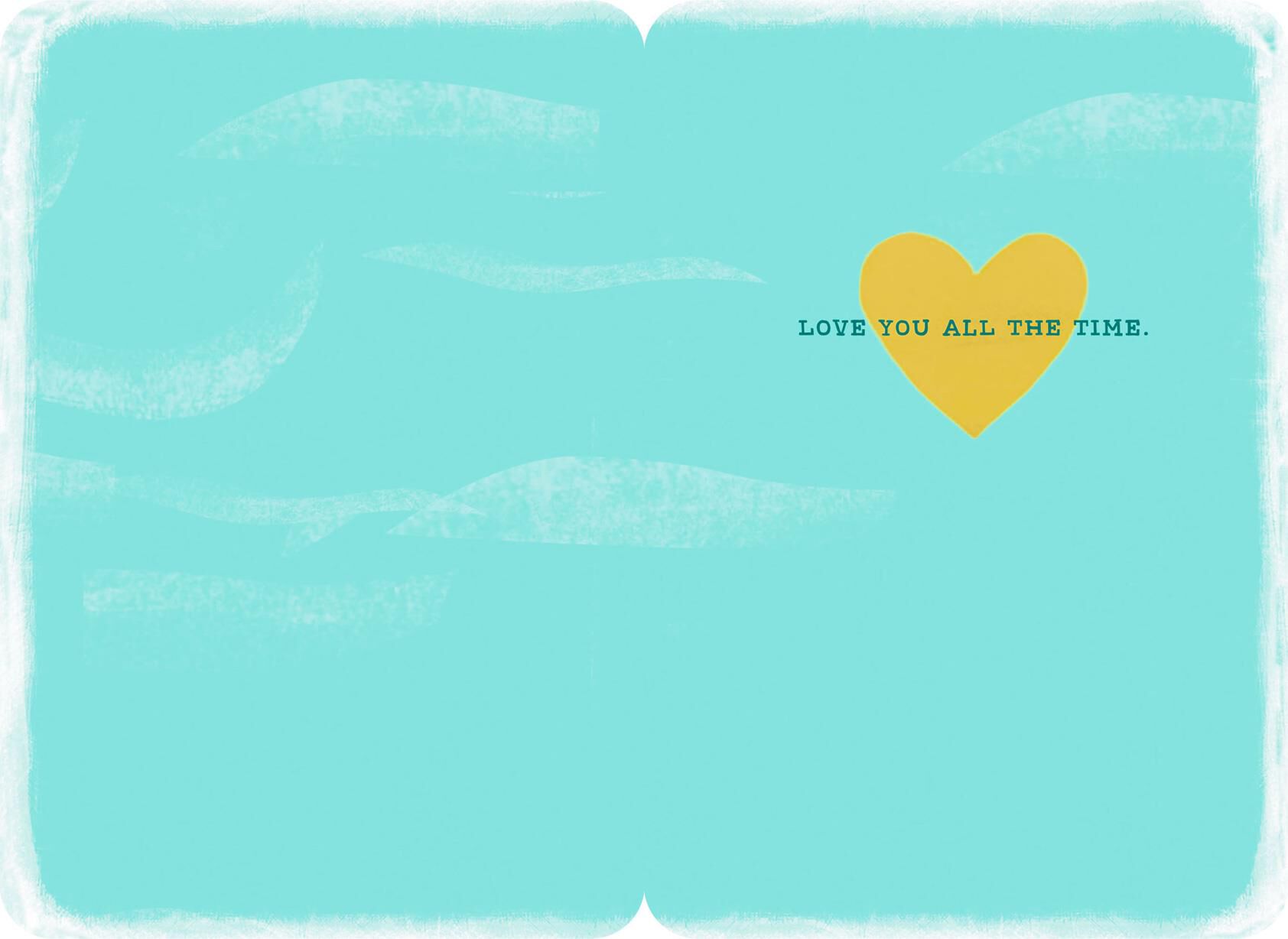 Sun and Clouds Any Day Love Card