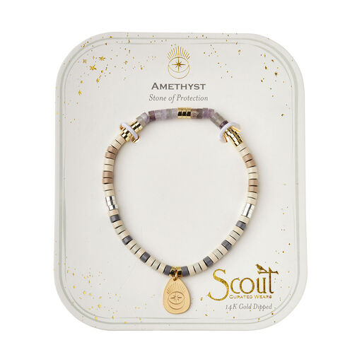 Intention Amethyst Charm Bracelet, 