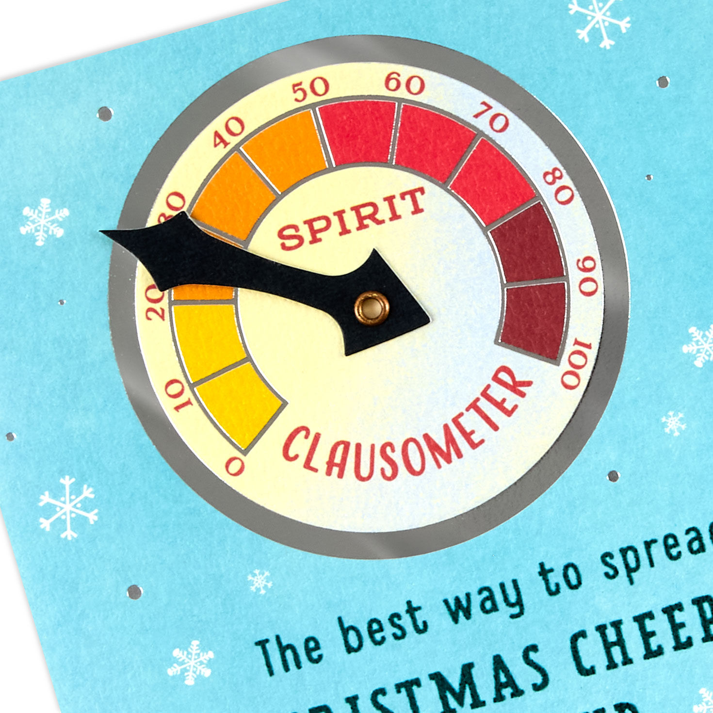 Elf Clausometer Christmas Card Card Front Detail image number 4