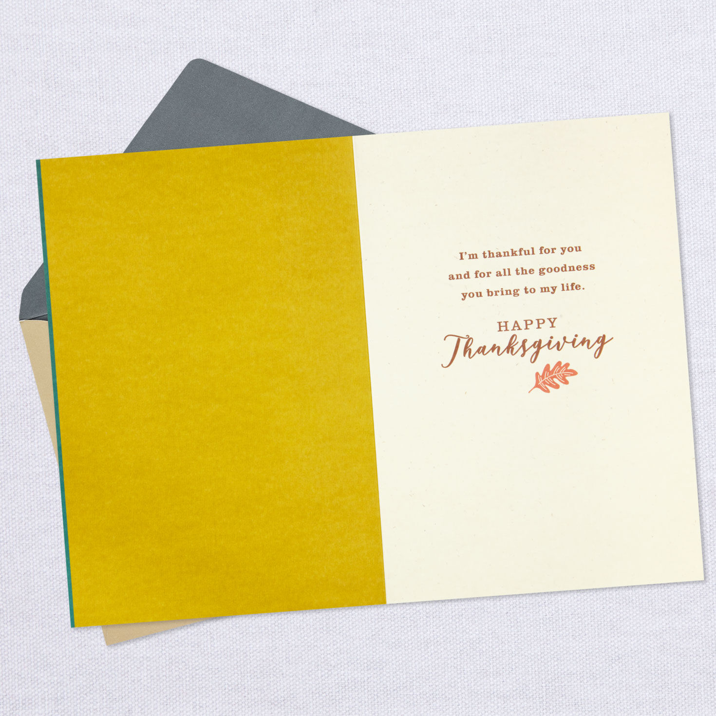 Thankful For You Fall Leaves Thanksgiving Card - Greeting Cards | Hallmark