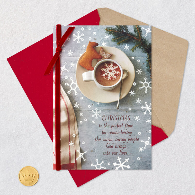 Cookies and Cocoa Religious Christmas Card Card Front with Envelope and Gold Seal image number 7