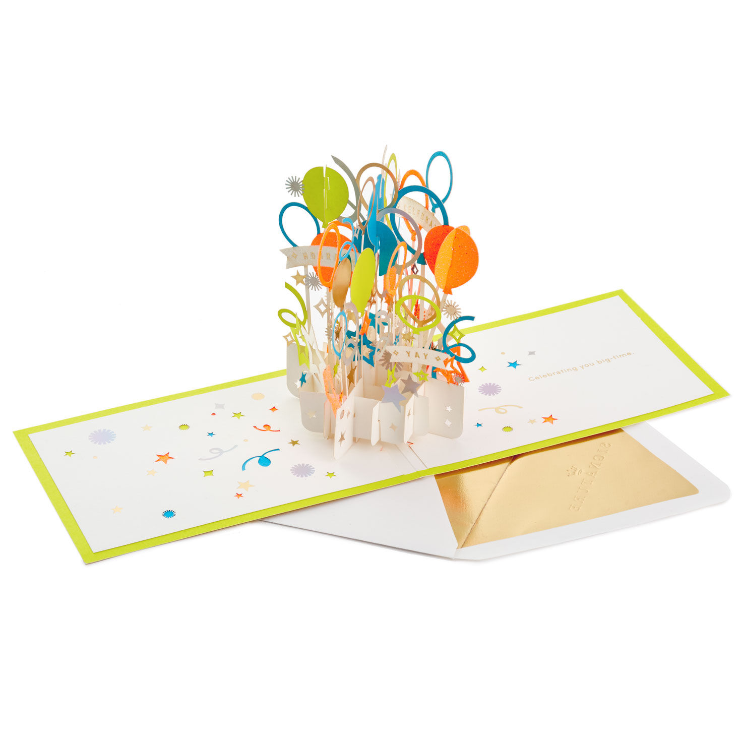 Big-Time Celebration Balloons 3D Pop-Up Card, , large image number 2