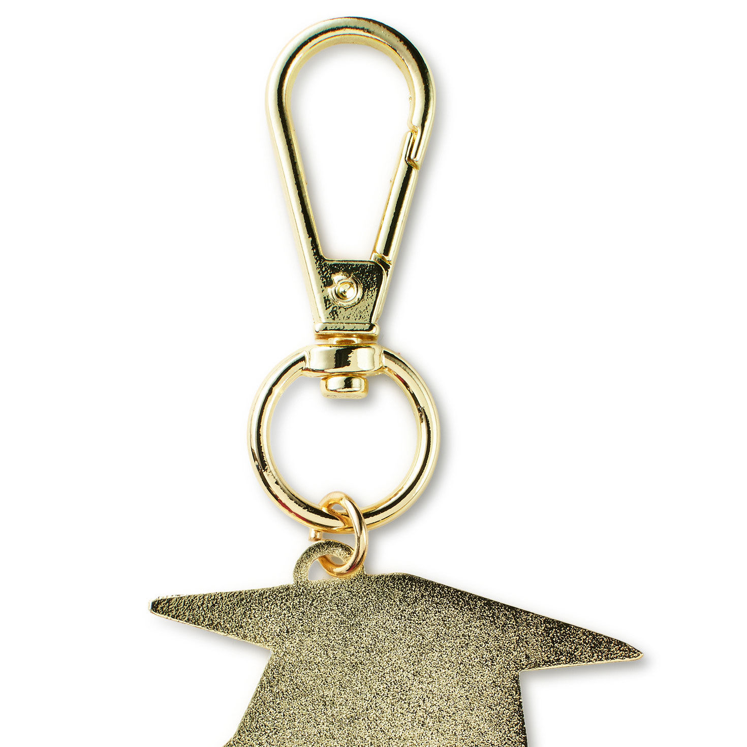 Gold Disco Ball 2026 Graduation Keychain upclose view image number 4