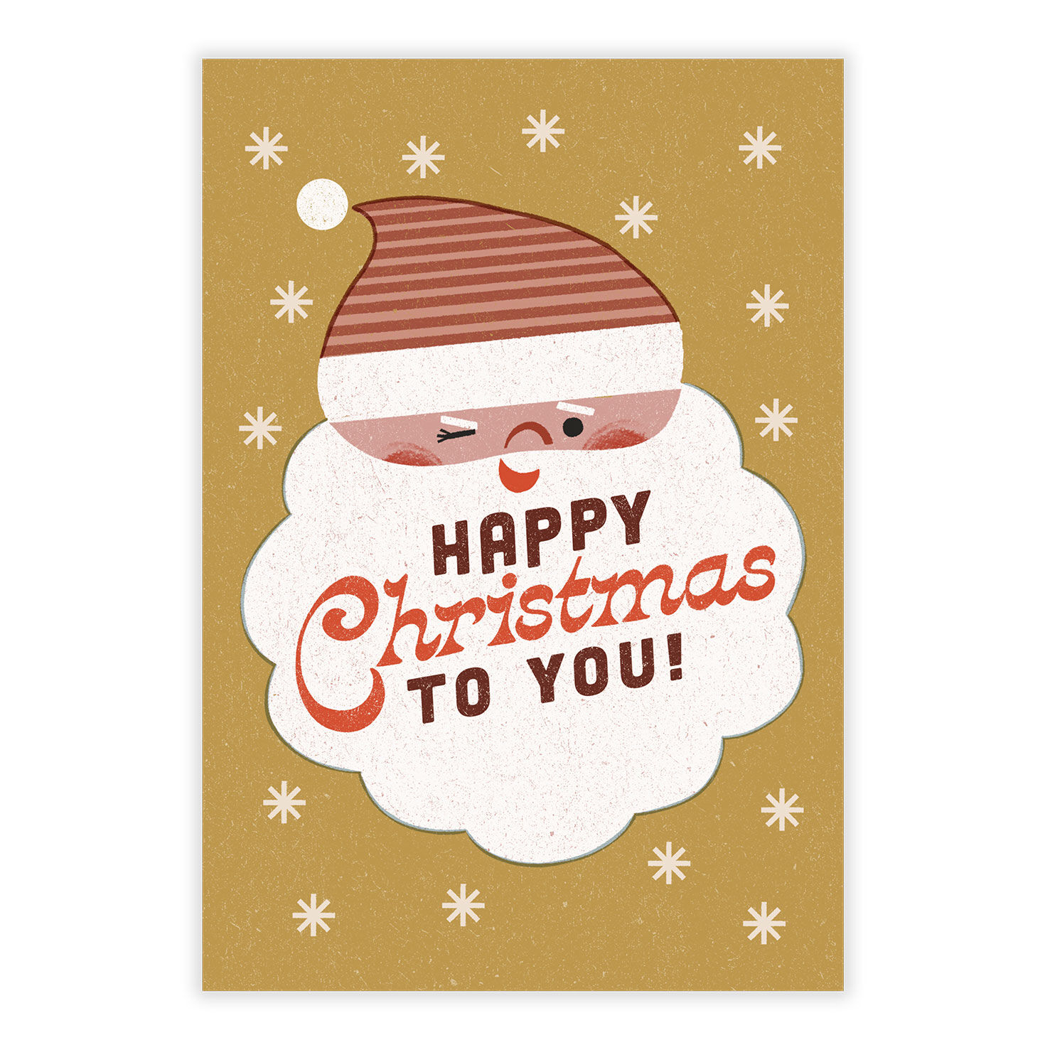 Vintage Happy Santa Christmas eCard, , large image number 2