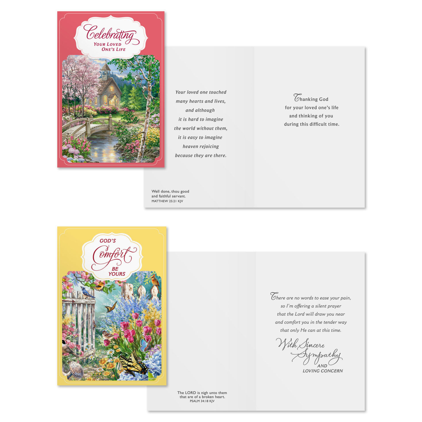 Dona Gelsinger DaySpring Sympathy Cards Assortment Card Front with Sentiment image number 3