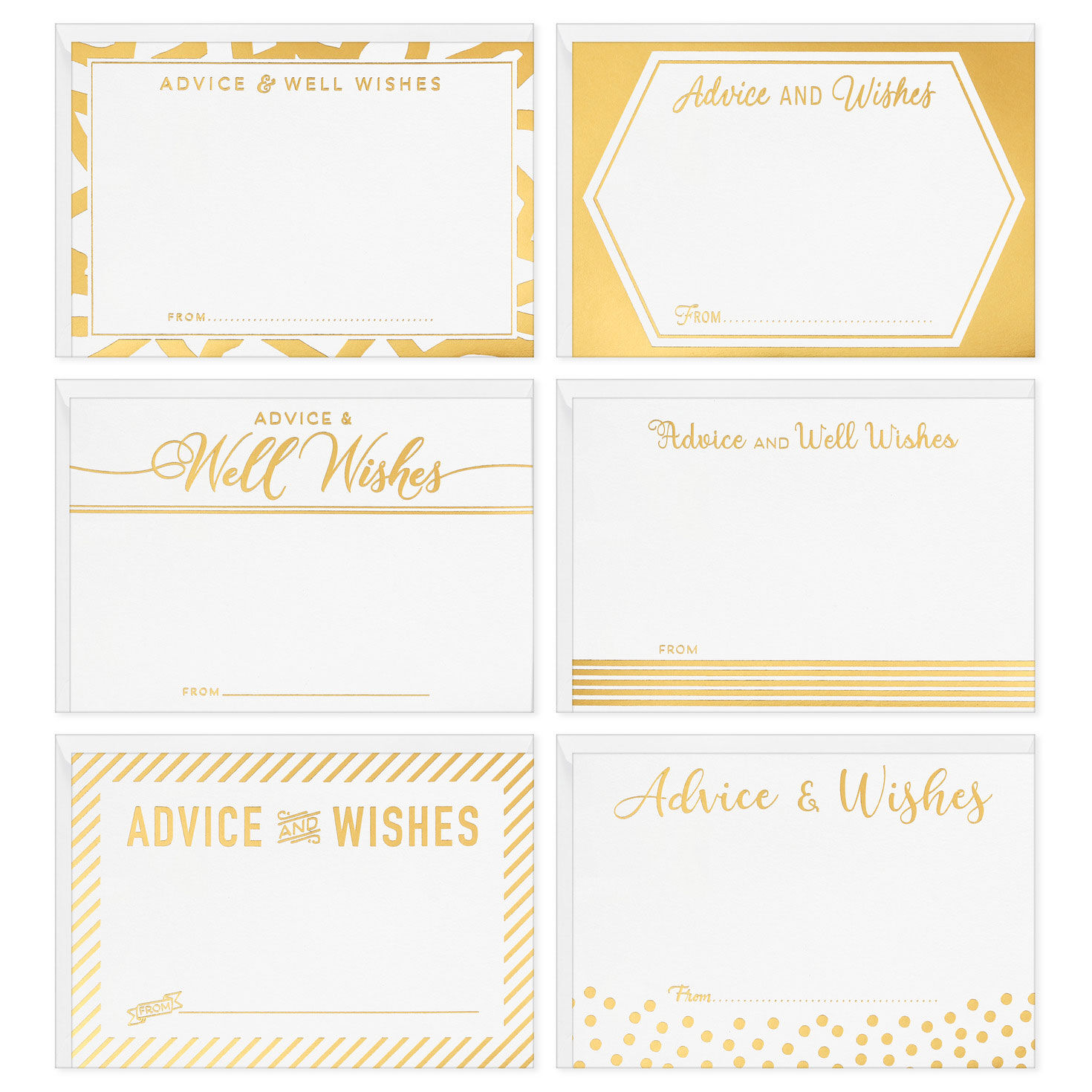 Advice and Well Wishes Flat Note Cards, Pack of 24, , large image number 2