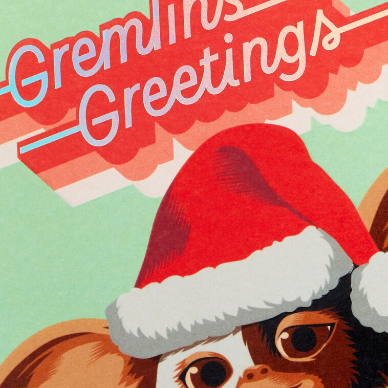 Gremlins™ Don't Feed Santa After Midnight Christmas Card - Greeting Cards | Hallmark gremlins-don-t-feed-santa-after-midnight-christmas-card-greeting-cards-hallmark