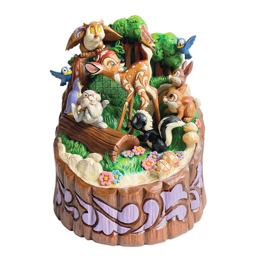Jim Shore Disney Bambi Carved By Heart Figurine, 7.7", 