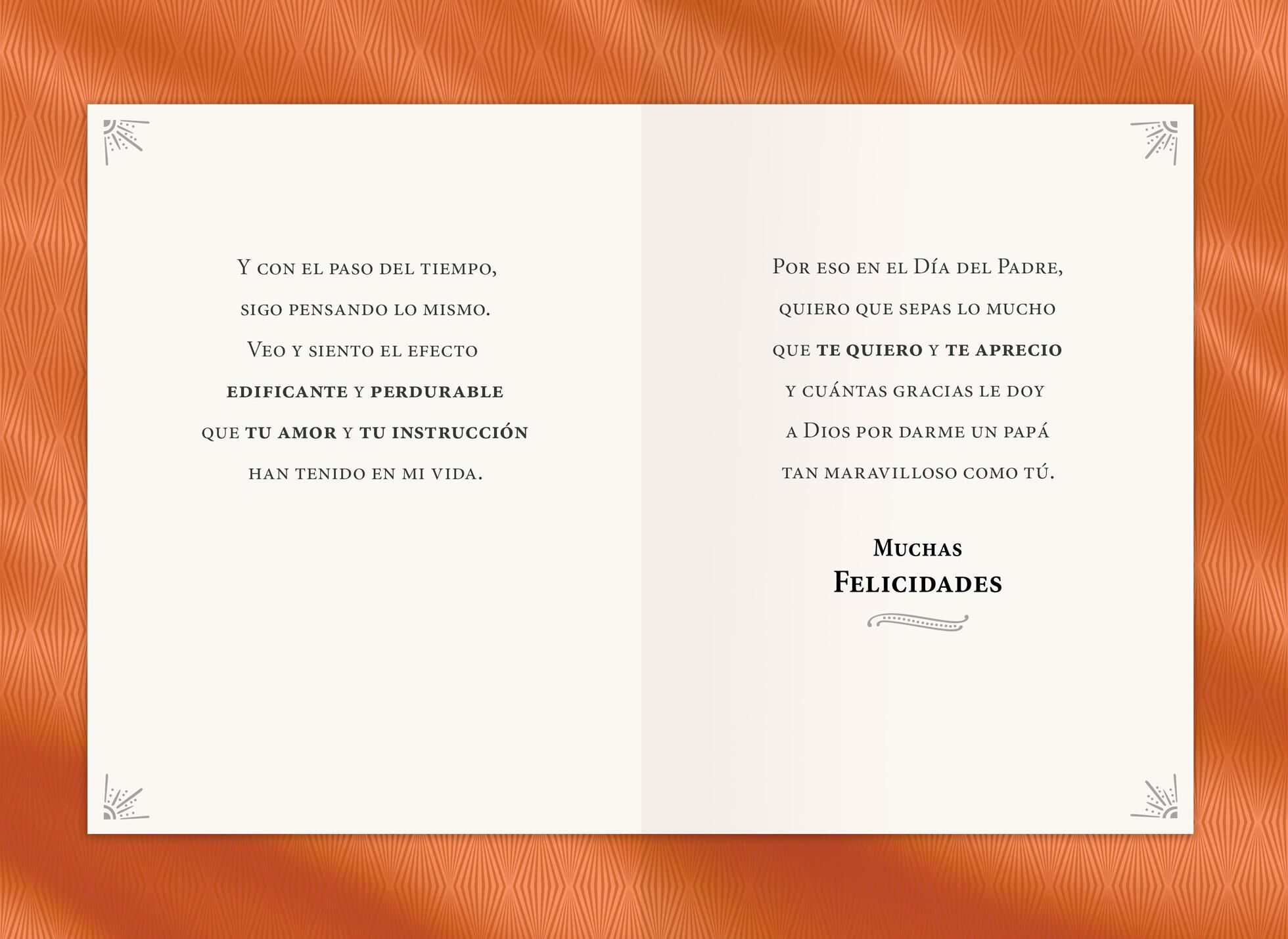 You're a Wonderful Father Religious Spanish-Language Father's Day Card for Dad