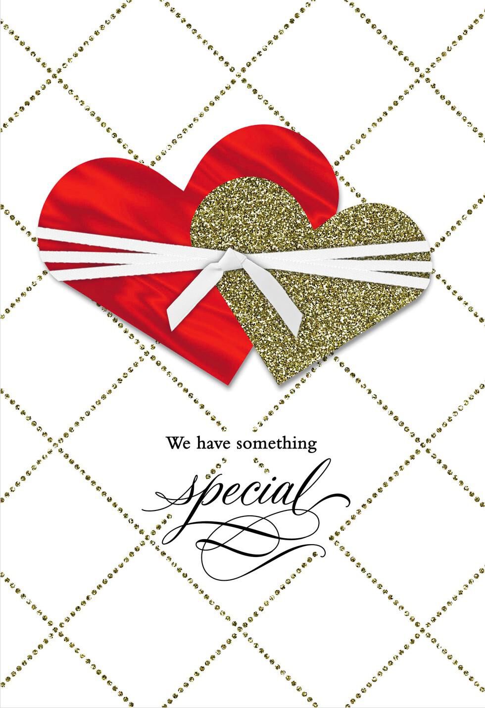 New Love Two Hearts Valentine's Day Card