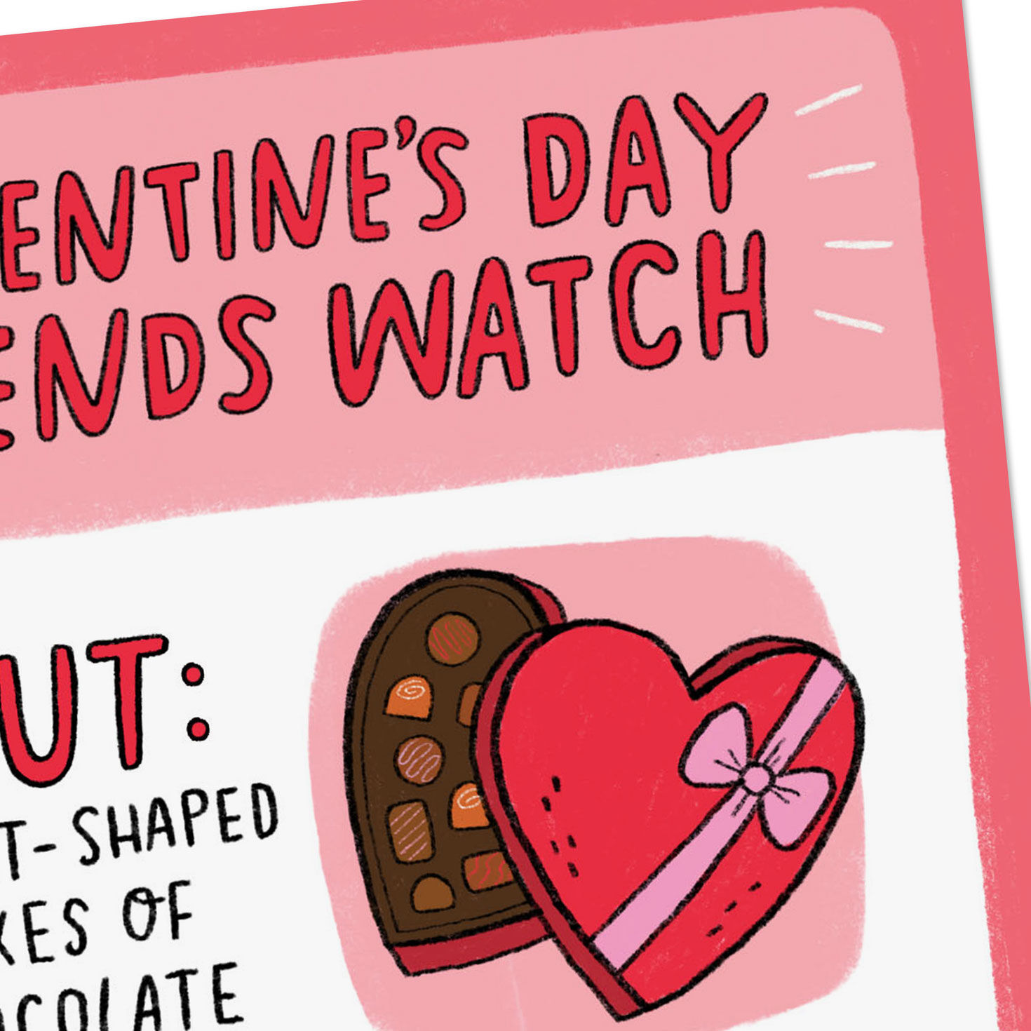 Be On Trend Funny Valentine's Day Card Card Front Detail image number 4