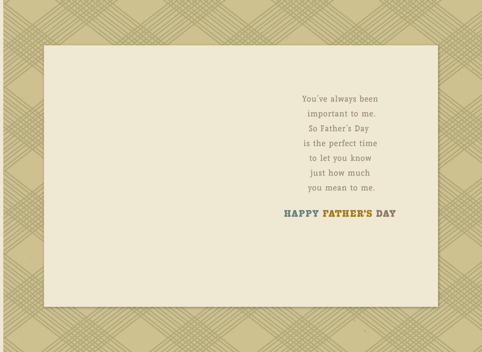 Block Type Lettering Father's Day Card for Uncle