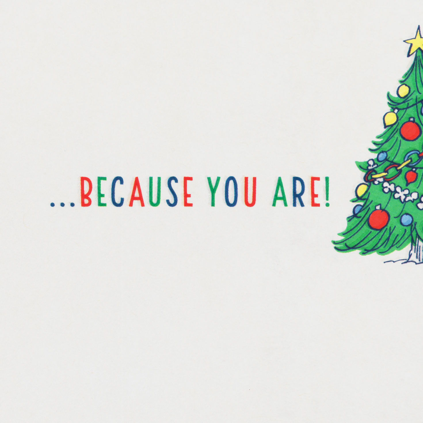 Peanuts Snoopy and Woodstock Hug Christmas Card Sentiment image number 2