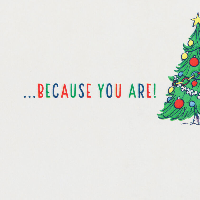 Peanuts Snoopy and Woodstock Hug Christmas Card Sentiment image number 2