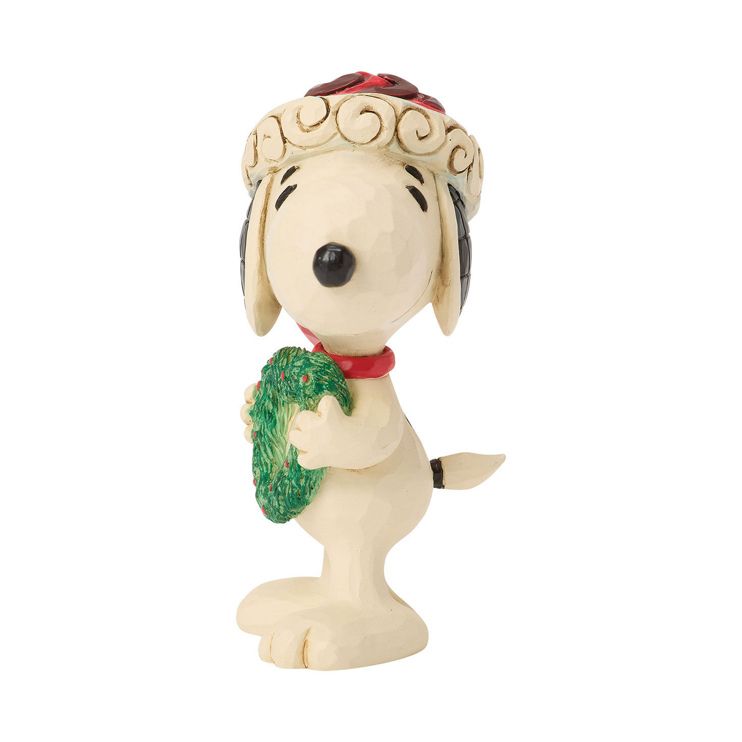 Jim Shore Snoopy With Heart Wreath Statue side image number 3