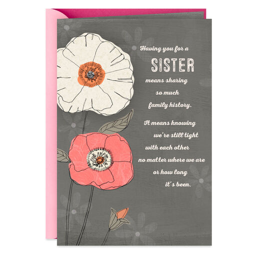 My Sister, A Friend for Life Birthday Card, 