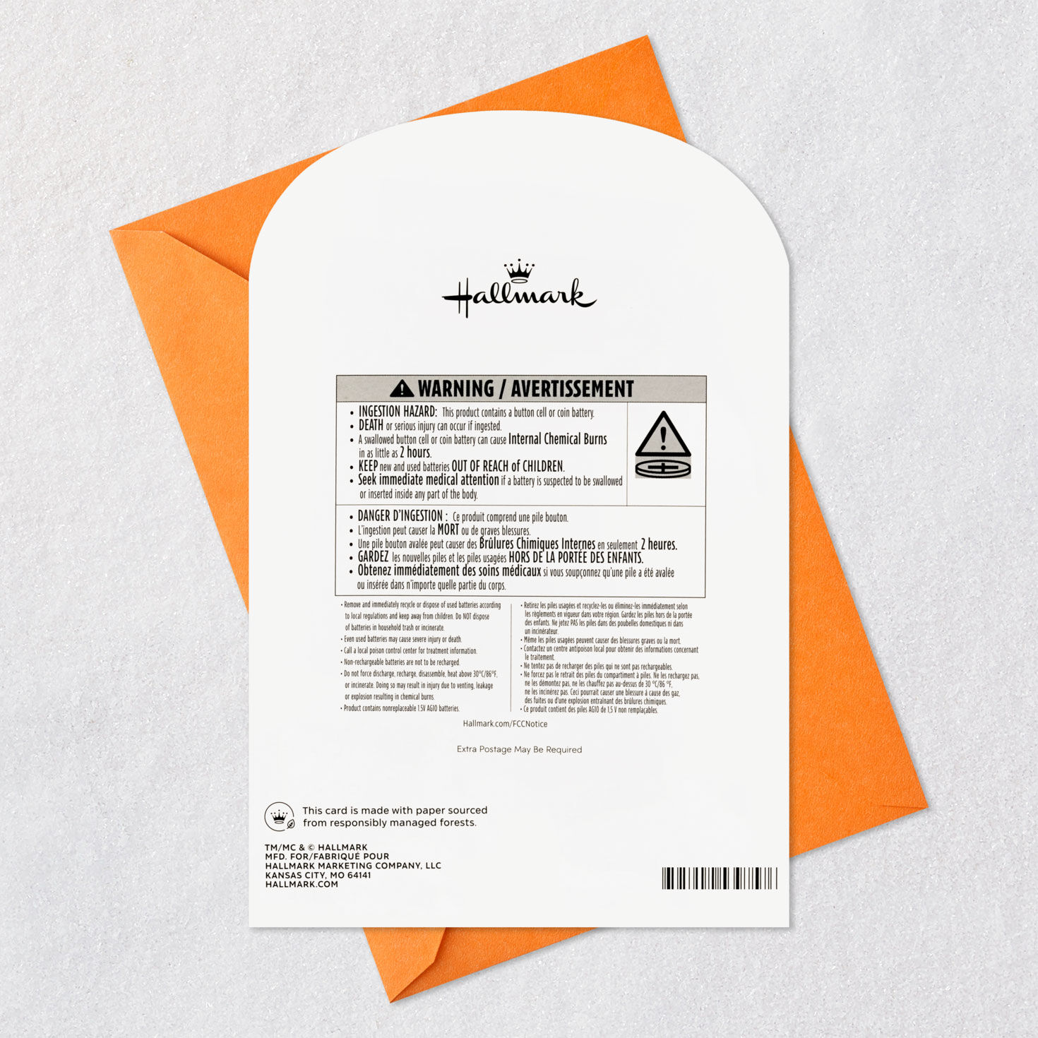 Open at Your Own Risk Funny Pop-Up Halloween Card With Sound, , large image number 7