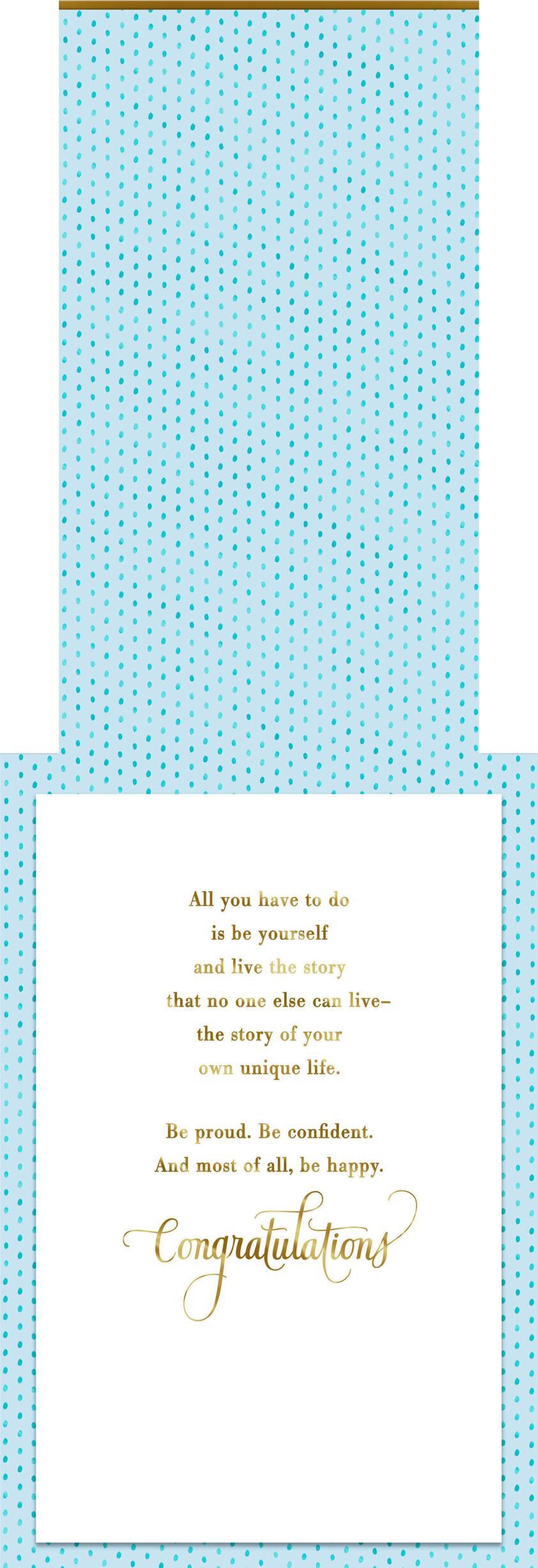 Tomorrow Is a Blank Page Graduation Card