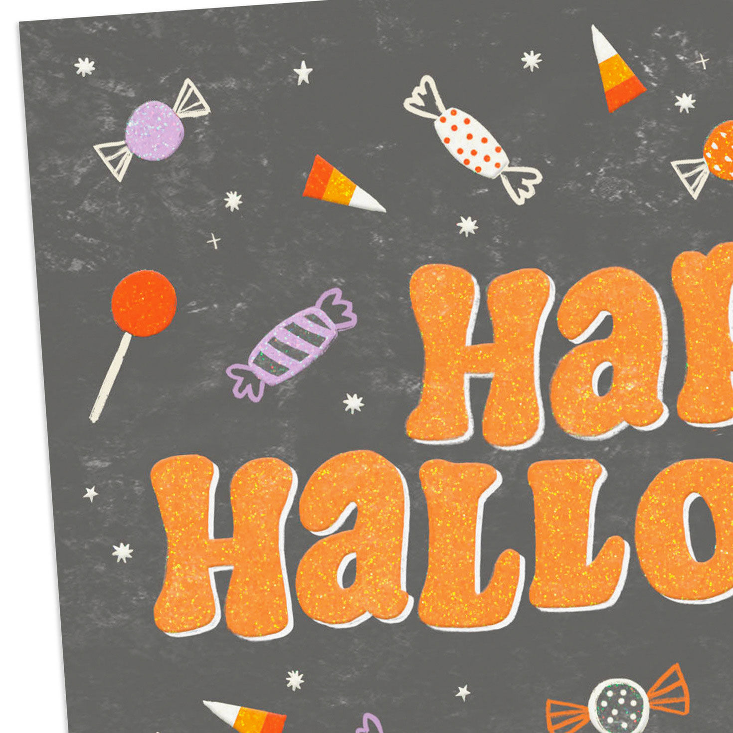 Candy on Blackboard Halloween Cards Pack card front detail image number 4