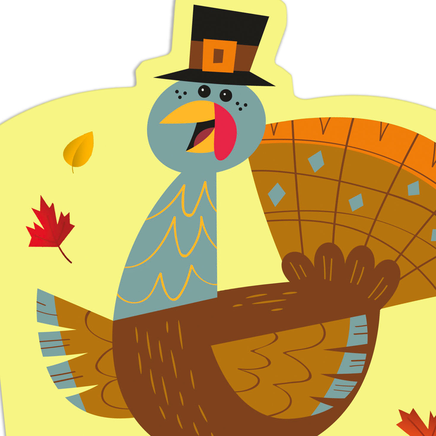 Turkey Spokesman Thanksgiving Card for Kids  image number 4