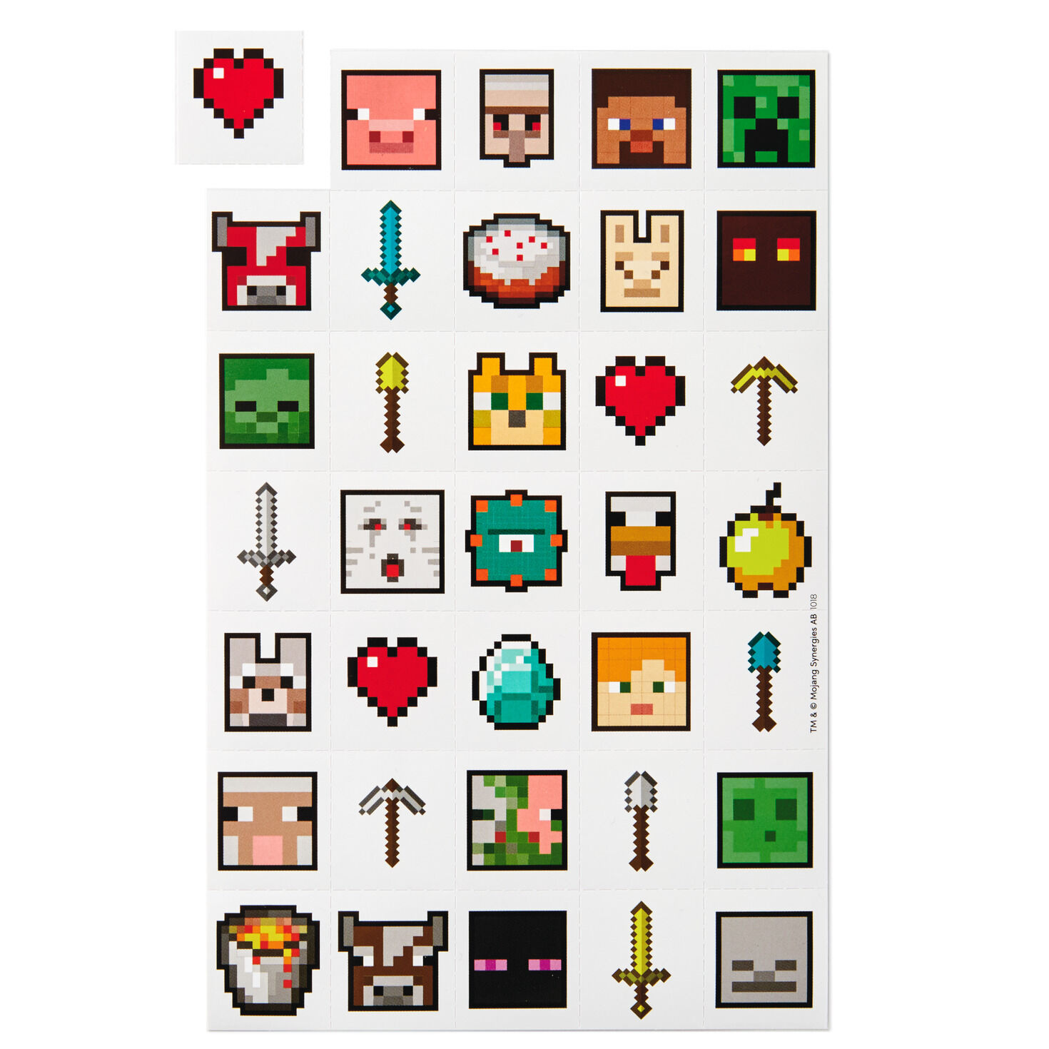 Minecraft Kids With Cards, Stickers and Mailbox Classroom Valentines Set, , large image number 4