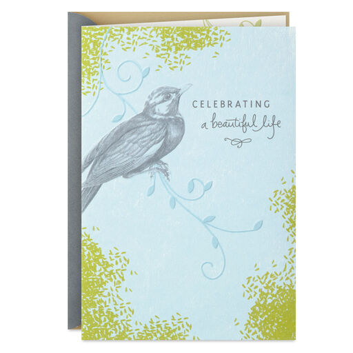 Celebrating a Beautiful Life Sympathy Card, 
