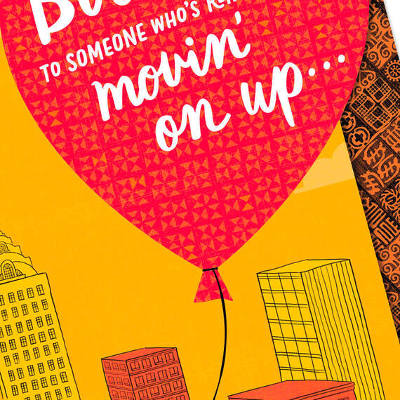 Movin' On Up Funny Birthday Card, , large image number 4