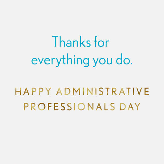 You're Awesome Administrative Professionals Day Card, , large image number 2