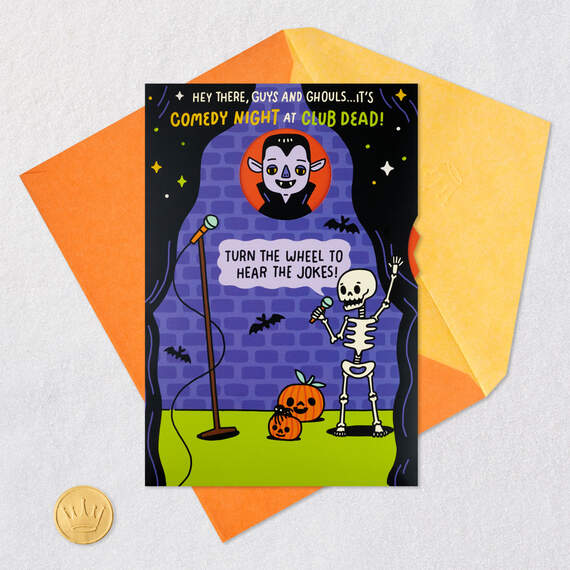 Comedy Club Jokes Funny Halloween Card With Sound, , large image number 5
