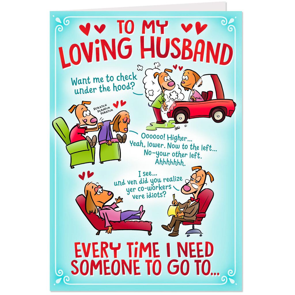 Birthday Card Husband - Card Design Template