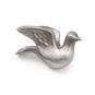 Dove Shaped Silver Metal Worry Stone front image number 1