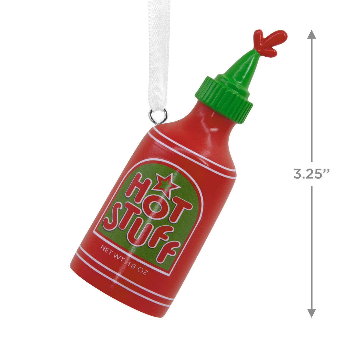 Hot Sauce Christmas Ornament measurement image number 3